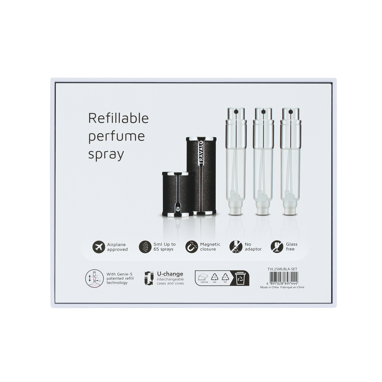 Travalo Milano 5ml Atomiser Black - Set of 3 – Niche Scents