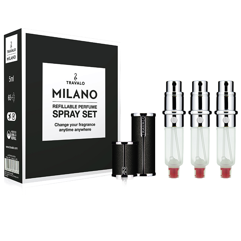 Travalo - Milano 5ml Atomiser Black - Set of 3